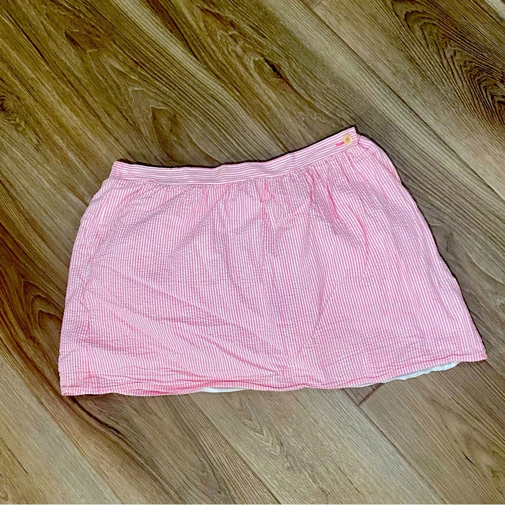 Beautiful Lilly Pulitzer Pink Seersucker Skirt